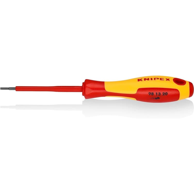 Tournevis Knipex VDE 175 mm pour vis à six pans creux - Ergonomique et isolé
