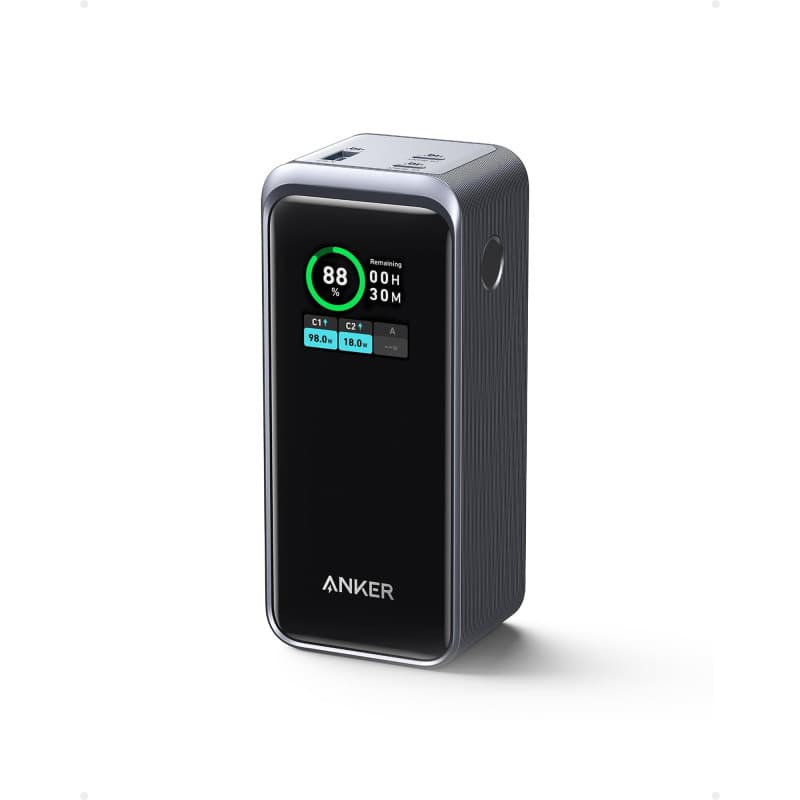 Anker Prime Power Bank 20000 mAh - Chargeur Portable avec Affichage Intelligent