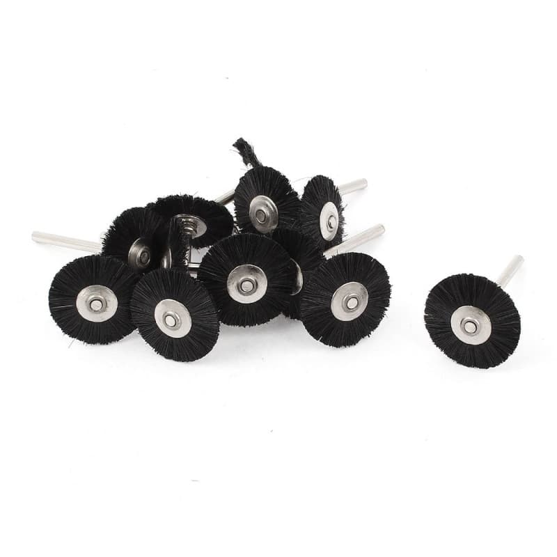 Set de 12 brosses en nylon pour polissage - Outils rotatifs 1/8 pouce