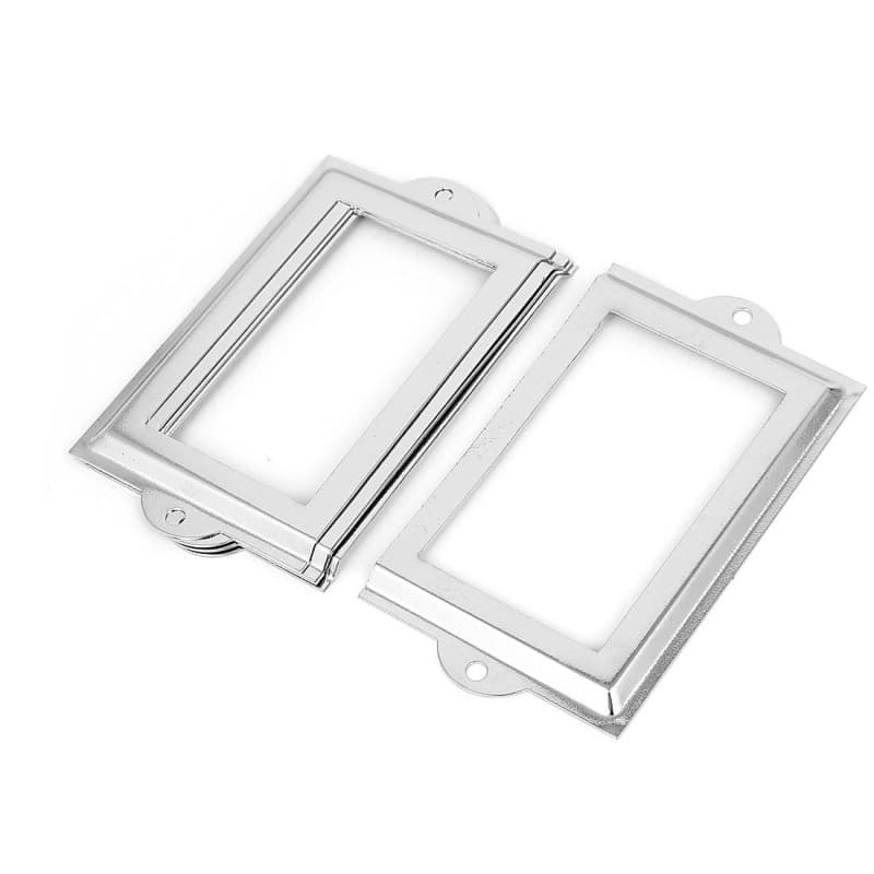 Porte-étiquettes en métal Sourcingmap - 5 pièces pour bureau et bibliothèque