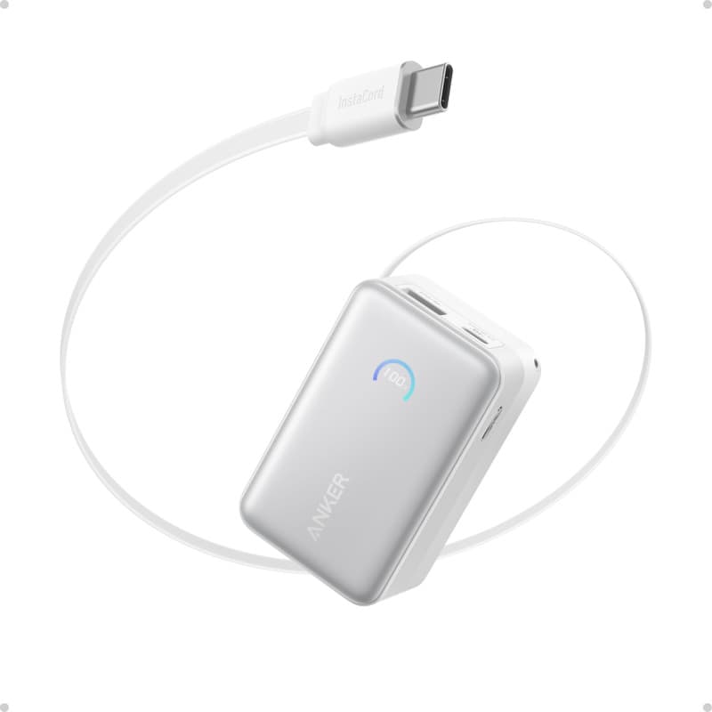 Anker Nano Power Bank 10000 mAh avec Câble Rétractable 45W