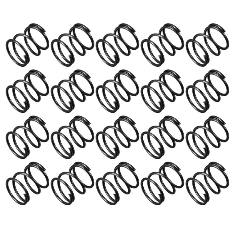 Ressorts de Compression en Acier Noir - 20 Pcs, 1.2mm Fil, 14mm OD