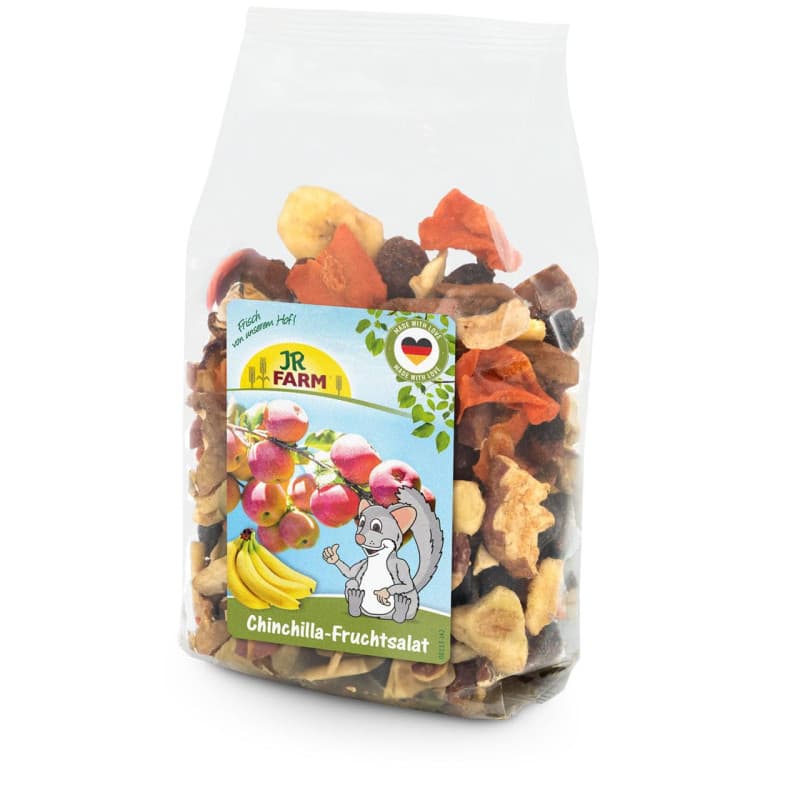 JR Farm Collation Fruitée pour Chinchilla 125 g - Saine et Naturelle