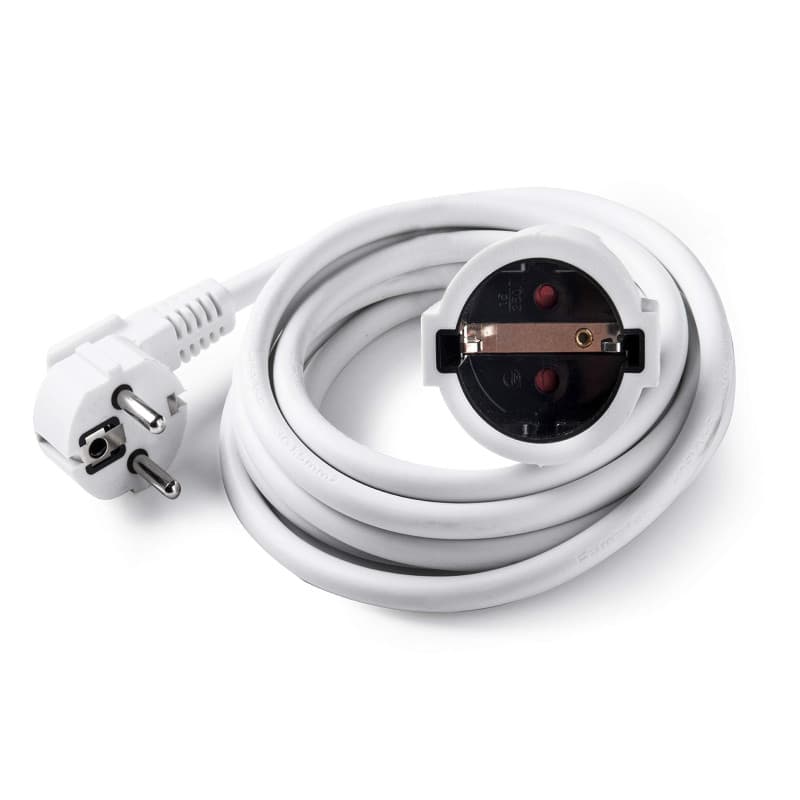 Rallonge Électrique Famatel 16 A 4 m - Câble Blanc 3 x 1,5 mm²