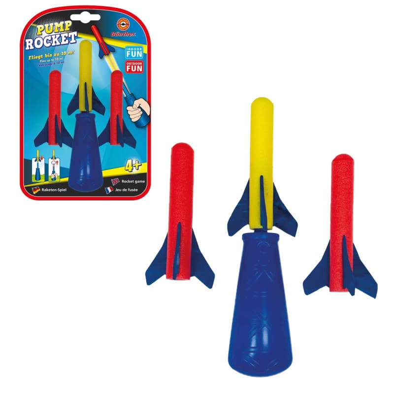 Jeu de Fusée Mini Pump Rocket avec 3 Fusées en Mousse - Amusement pour Enfants