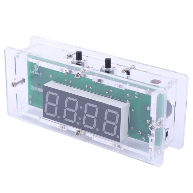 Kit d'Horloge Électronique DONGKER avec Affichage LED et Température - Vert