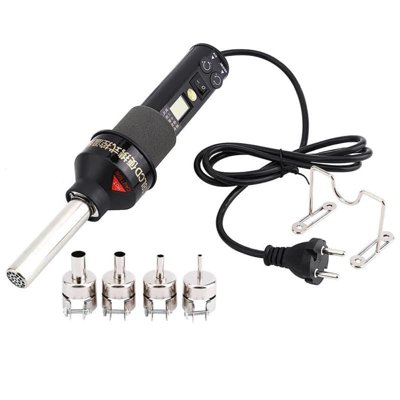 Pistolet à Air Chaud Portable 450W avec Affichage Numérique