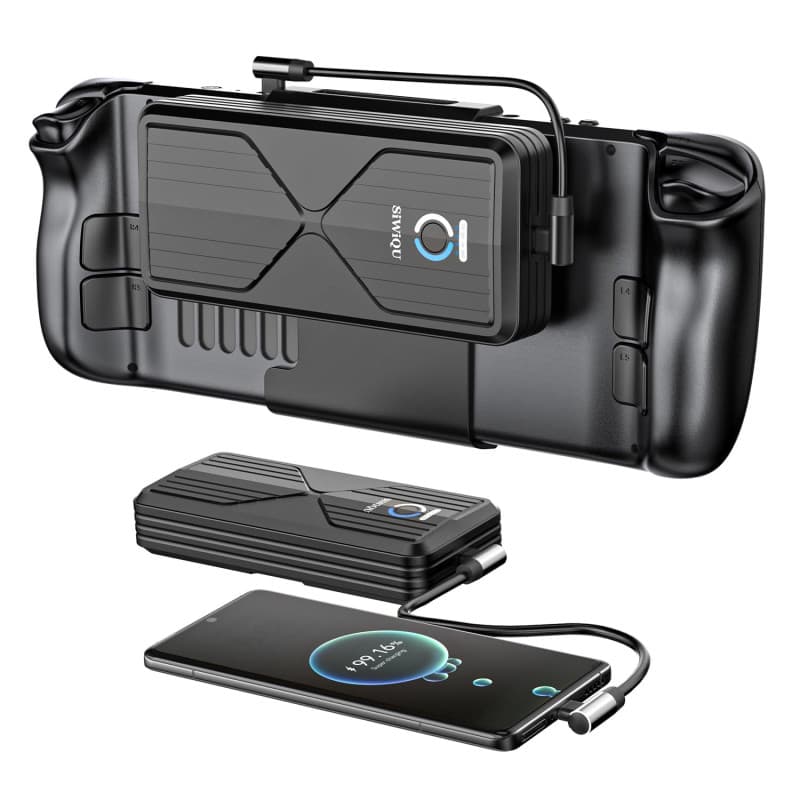 SiWiQU Power Bank 20000mAh pour Steam Deck avec Charge Rapide et Support Amovible
