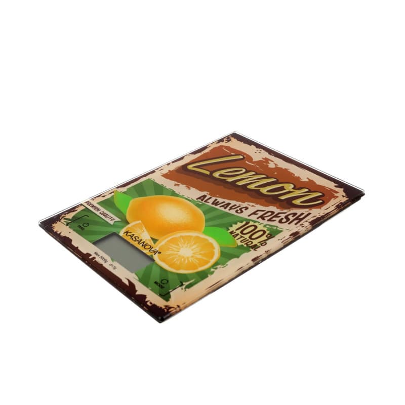 Balance de Cuisine Numérique 5 kg avec Décoration Citron