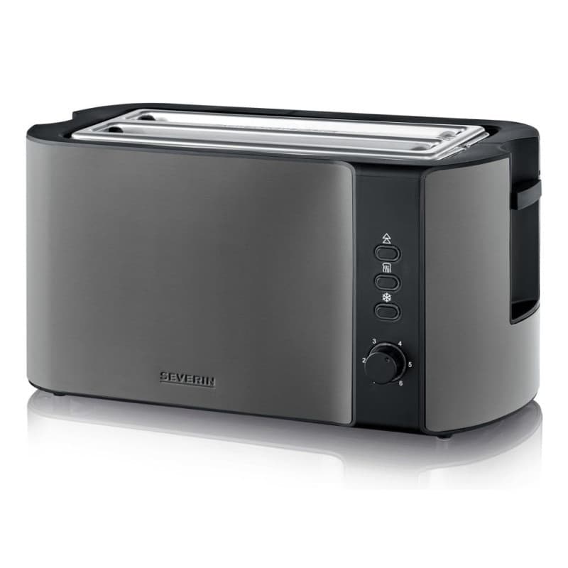 Grille-Pain Compact Severin avec Réglage Numérique et Fonction Décongélation