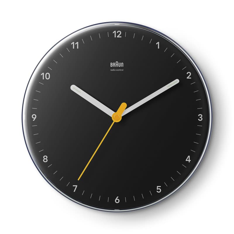 Horloge Murale Braun Classique Radiocommandée - Noir 23 cm