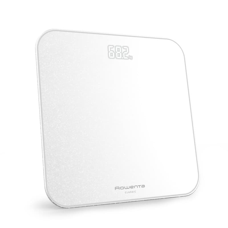 Pèse-personne Rowenta Classic 2.0 - Écran LED Invisible, Grande Capacité 180 kg, Design Élégant