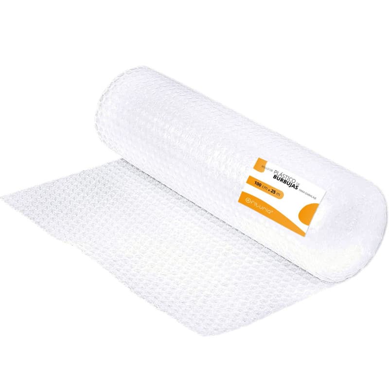 Rouleau de papier bulle transparent 100 cm x 25 m pour emballage sécurisé