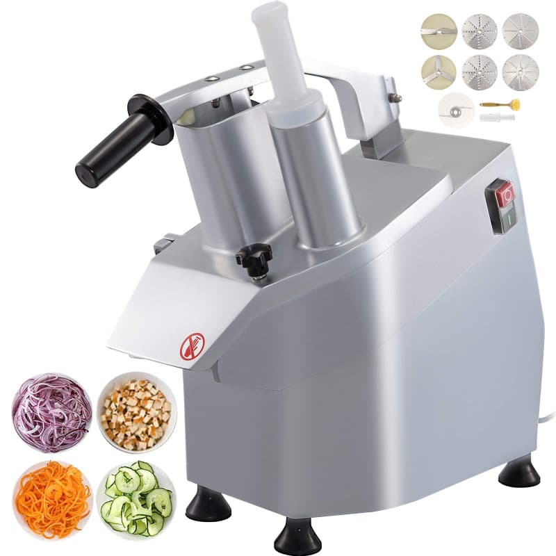 VEVOR Coupe-Légumes Électrique 550W avec 5 Lames pour Fruits et Légumes