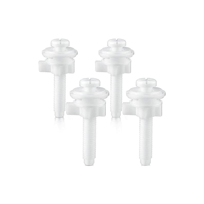 Kit de 4 boulons en plastique pour siège de toilette - Réparation facile