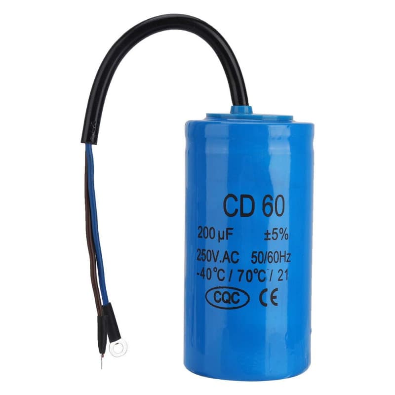 Condensateur de Démarrage 250V AC 200uF pour Compresseur d'Air