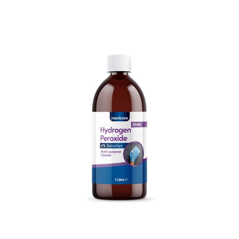 Monicare Peroxyde d'Hydrogène 6% - Nettoyage et Détachage Efficace 1L