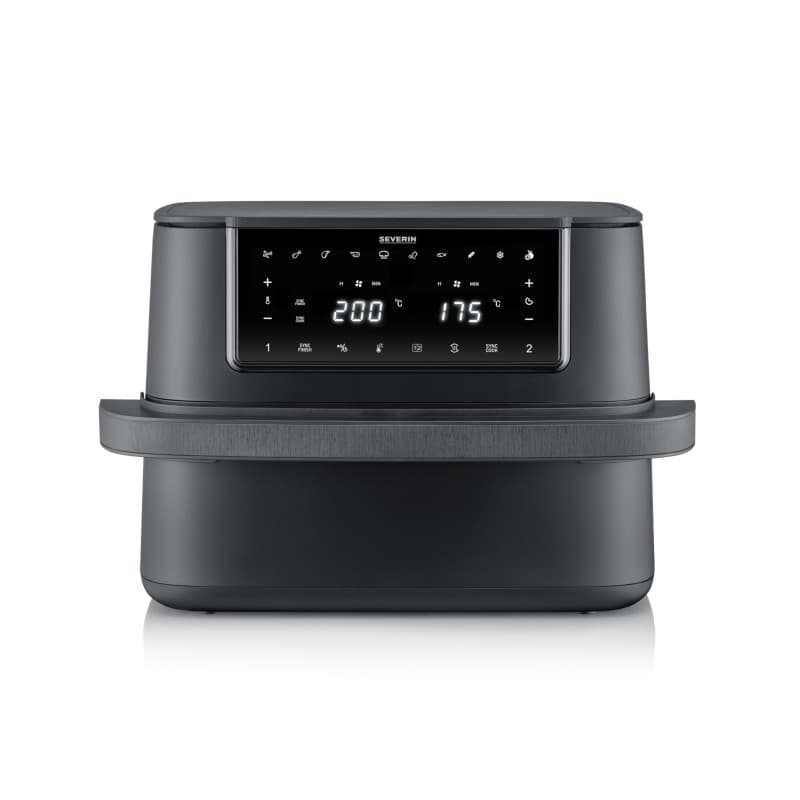 Friteuse à Air Chaud Severin Max Zone Flex - 9L, Multicuiseur Noir avec 10 Programmes