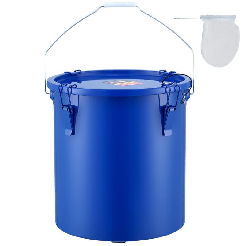 Seau à Graisse VEVOR 22,7 L pour Friteuse avec Couvercle et Pinces