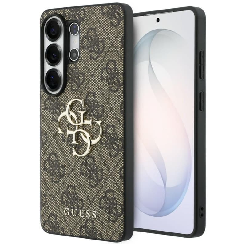 Étui en cuir synthétique CG MOBILE Guess 4G pour Samsung Galaxy S26 Ultra - Marron