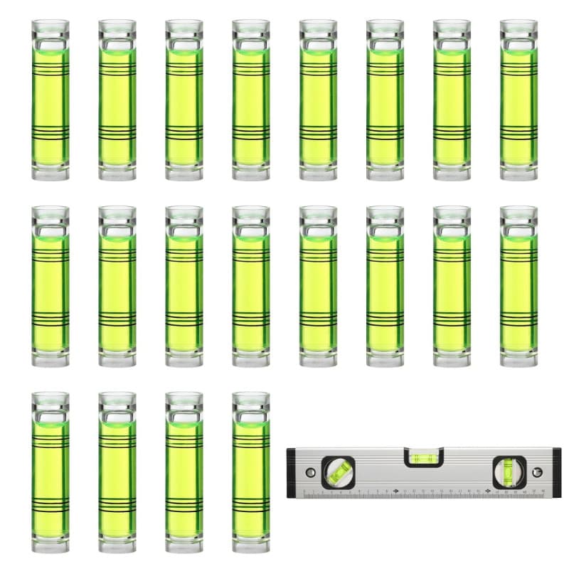 Lot de 50 mini niveaux à bulle horizontaux - Précision et fiabilité pour le bricolage