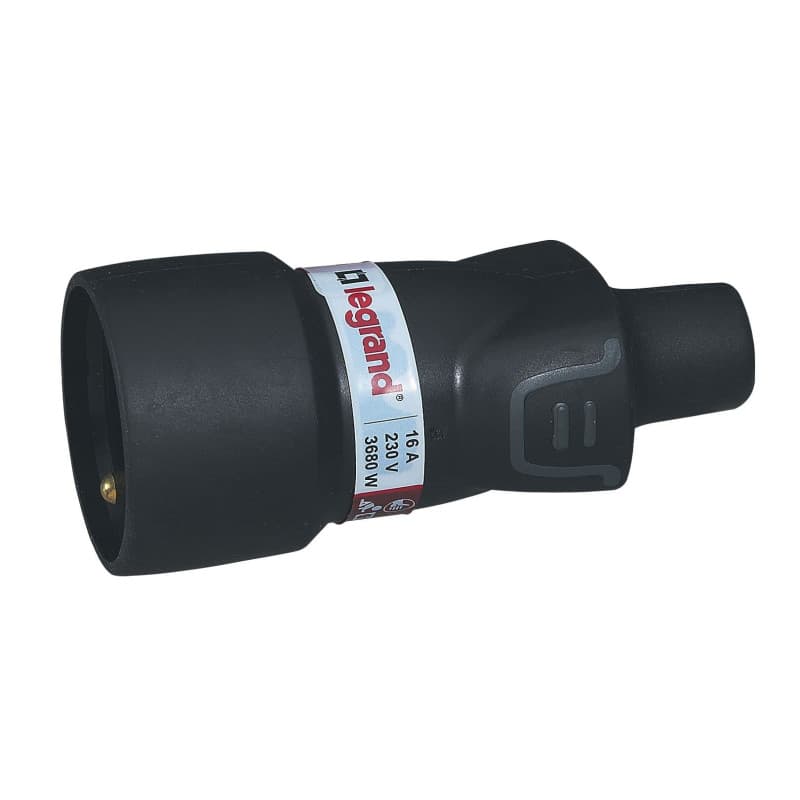Prolongateur Borne à Vis Legrand 16A IP44 - Prise Électrique Noir