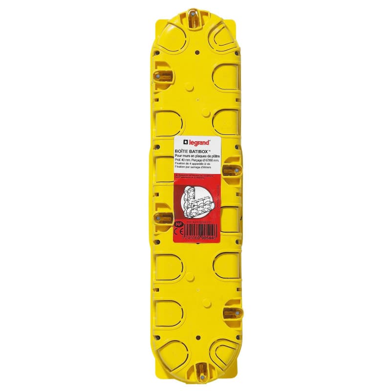 Boîte d'Encastrement Batibox Legrand pour Cloisons Sèches - 4 Postes