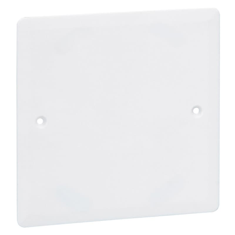 Couvercle Carré Batibox 100x100mm - Finition Blanche Legrand