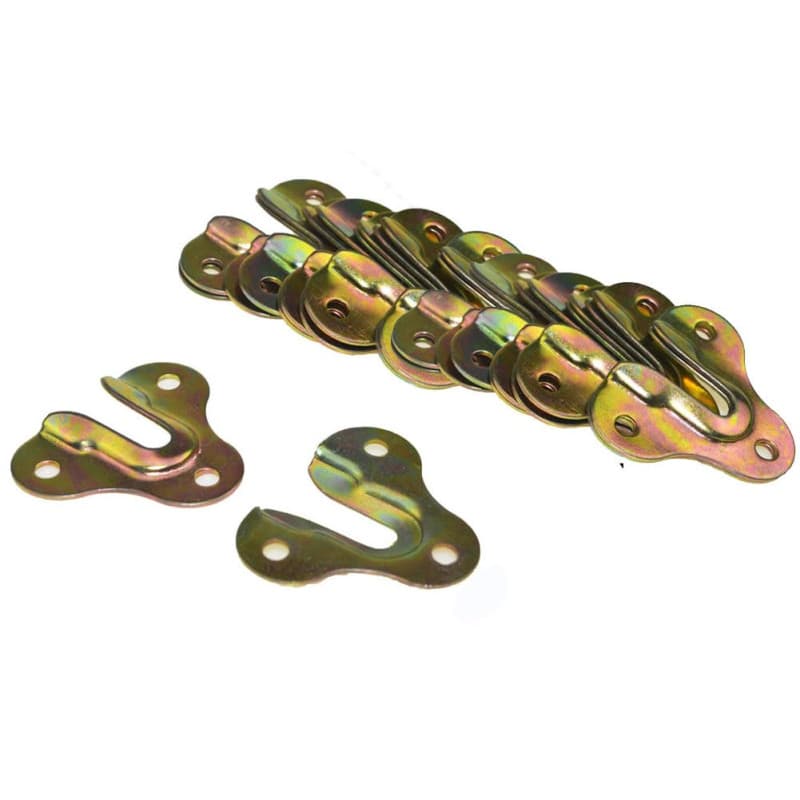 Lot de 20 crochets triangulaires en métal pour accrocher miroirs et œuvres d'art