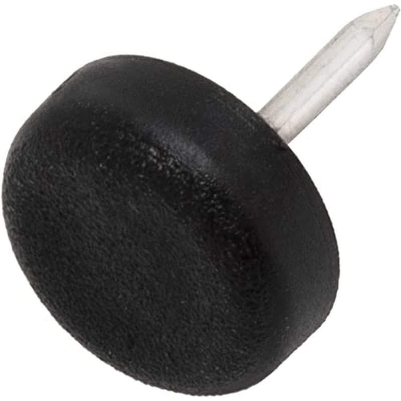 Patins Glisseurs en Plastique Adsamm - 16 Pièces Ø 15 mm - Protection pour Meubles Noirs