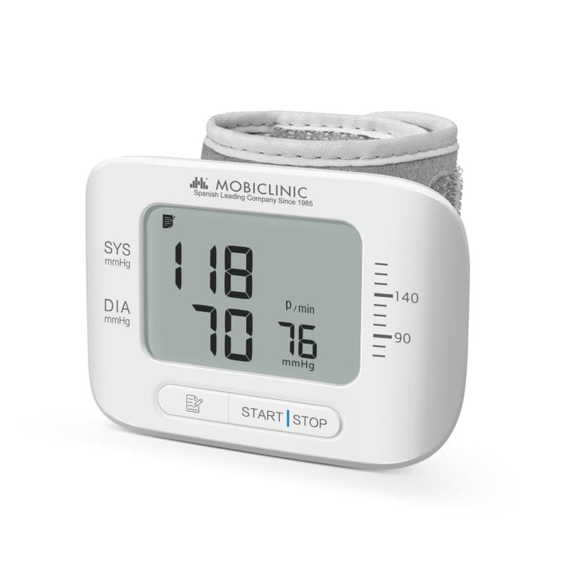 Oxymètre de Pouls Mobiclinic - Tensiomètre Compact avec Écran LCD et Mémoire de 99 Mesures