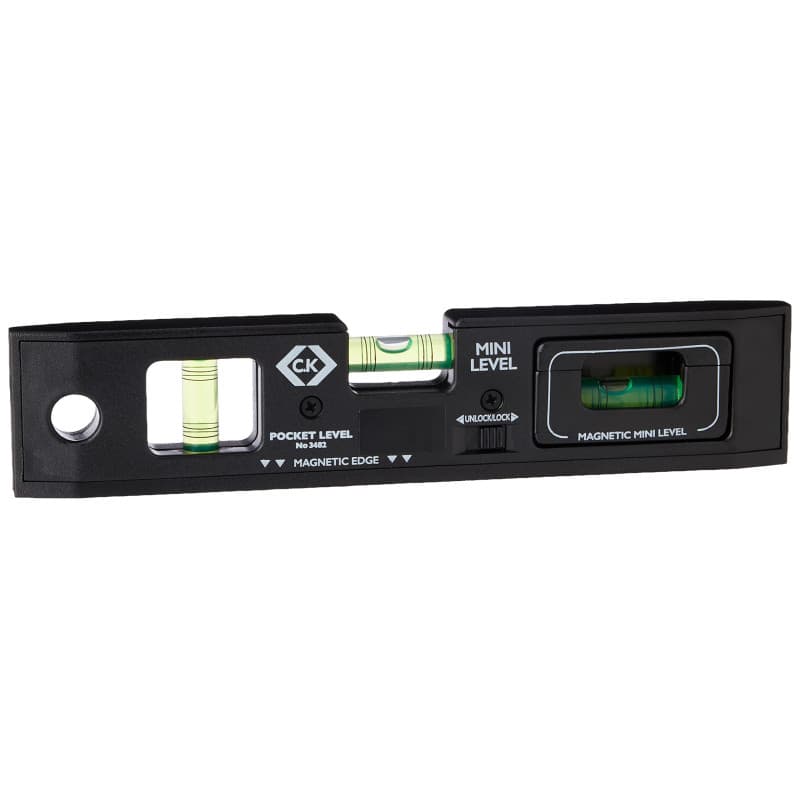 Niveau de Poche C.K 210 mm avec Base Magnétique et Fiole Amovible