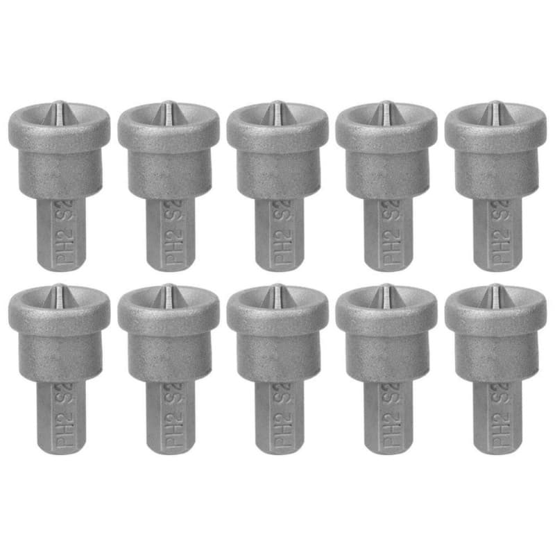 Ticfox 10 Embouts Dimpler PH2 pour Cloisons Sèches avec Butée de Profondeur