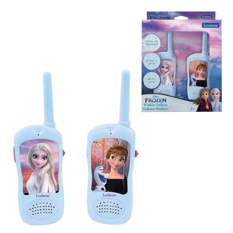 Talkies-Walkies La Reine des Neiges Lexibook - Communication Enfant, Clip Ceinture, Bleu