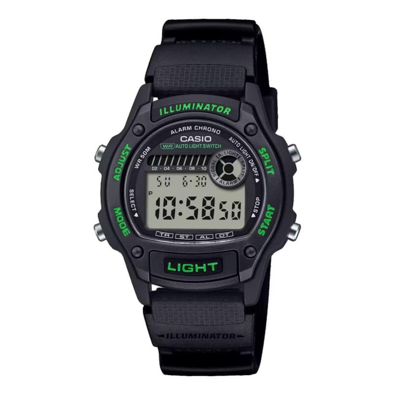 Montre Casio Digitale Quartz pour Hommes avec Alarme et Chronographe