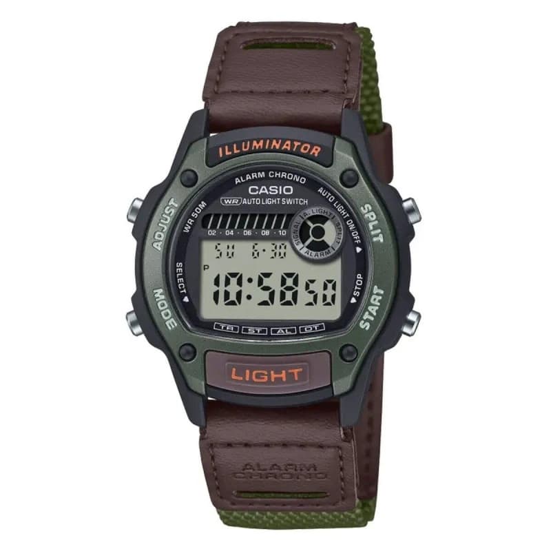 Montre Casio Digitale Quartz pour Hommes avec Alarme et Chronographe