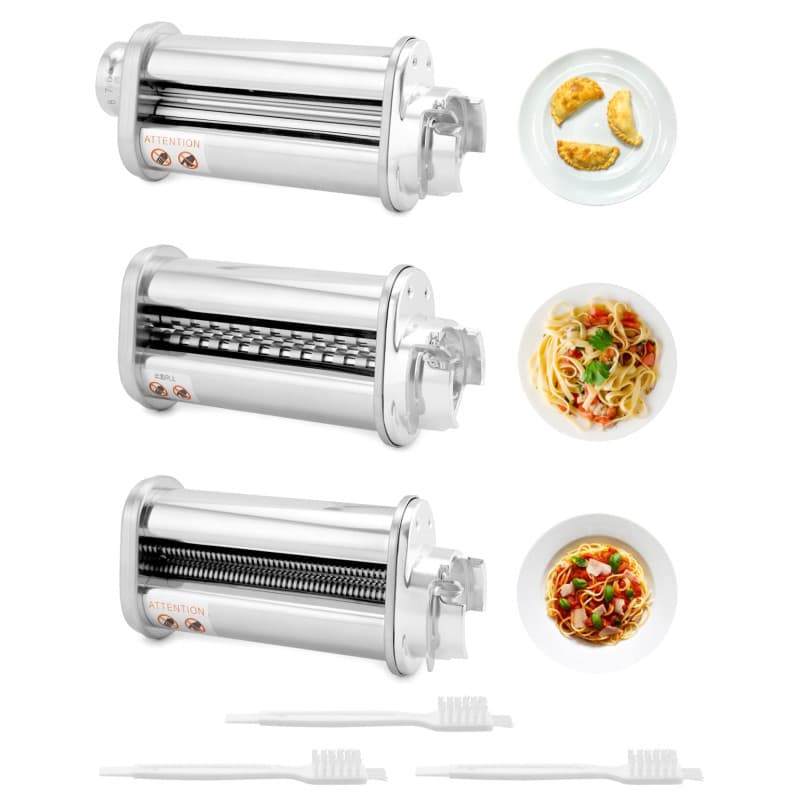 QWORK Lot de 3 Accessoires à Pâtes pour Robots Culinaires