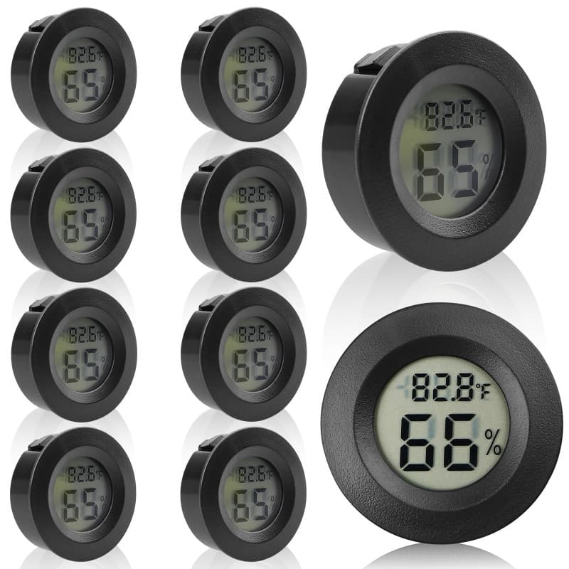 Lot de 10 Hygromètres Numériques WIYETY avec Écran LCD pour Intérieur