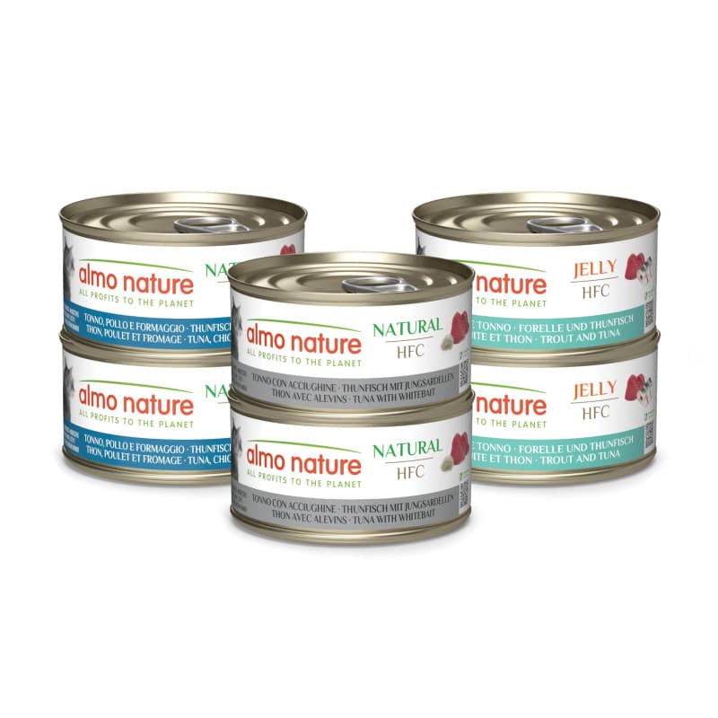 Almo Nature HFC Natural Assortiment Thon pour Chats - 6 x 70 g