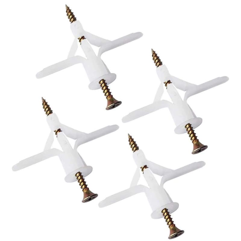 Pack de 60 Chevilles et Vis pour Plaques de Plâtre - Fixations Murales YIXISI