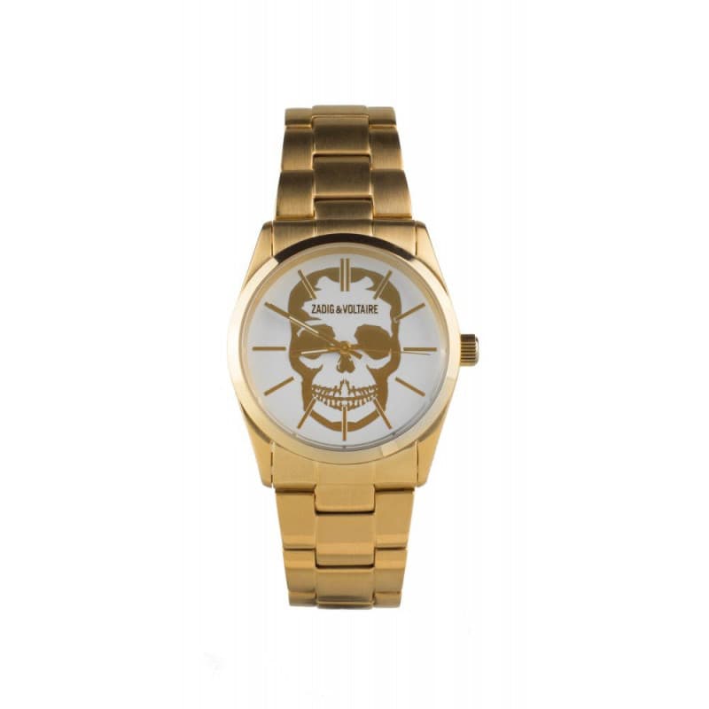 Montre Mixte Zadig & Voltaire en Acier Doré et Cadran Blanc - ZV007T-1BM