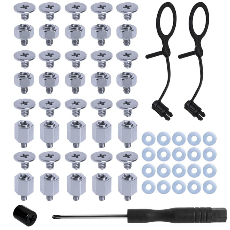 Kit de Montage Vis pour Carte Mère PC M.2 SSD NVMe - 25 Pièces avec Outils