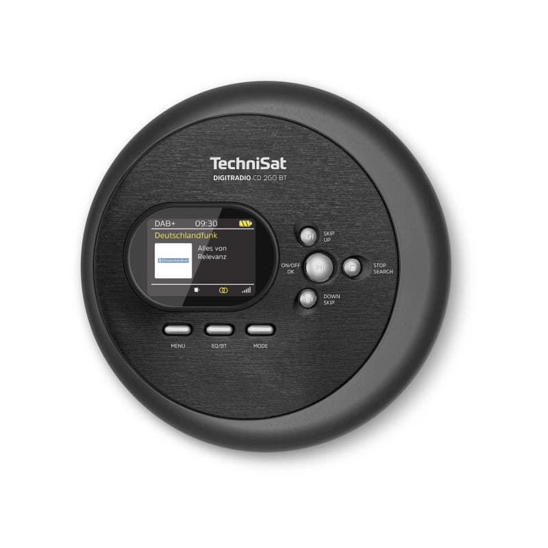 TechniSat DIGITRADIO CD 2GO BT - Radio Portable DAB+ avec Lecteur CD et Bluetooth
