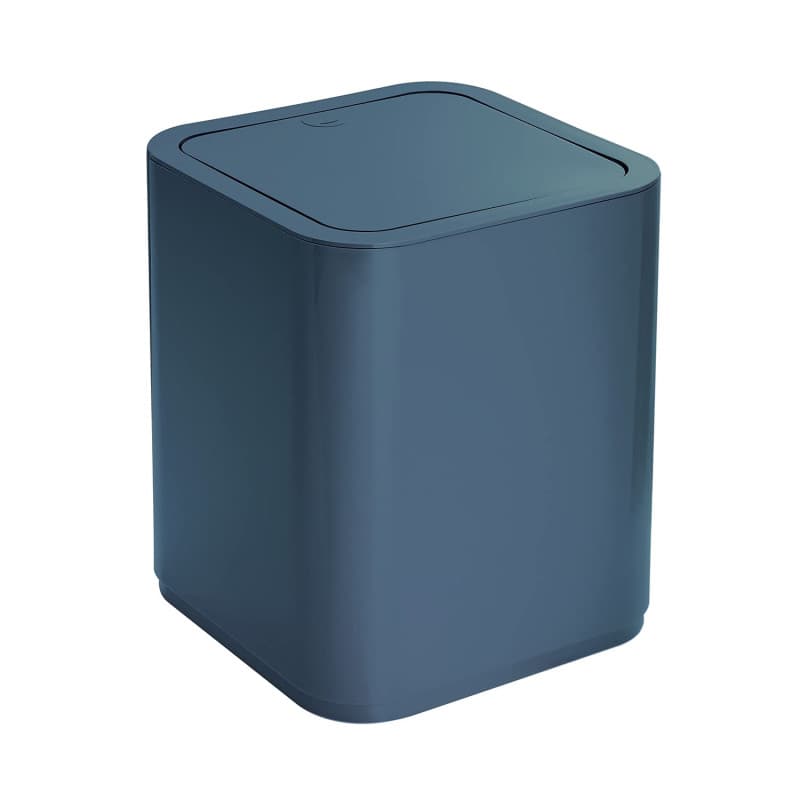 Poubelle de Salle de Bain Gedy G-Seventy Bleu Pétrole Design Matteo Thun