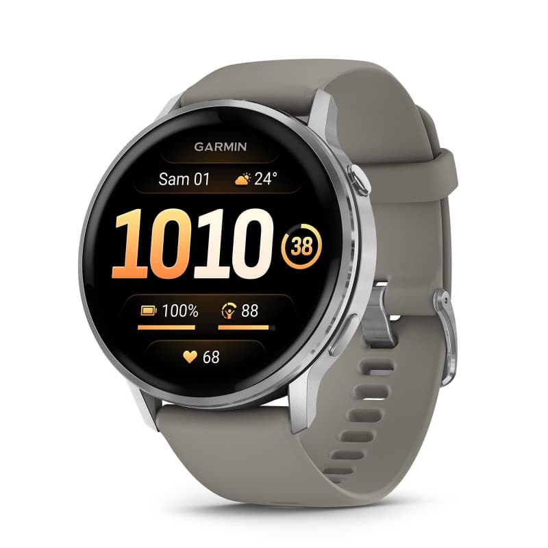 Garmin Venu 4 - Montre GPS Connectée Avancée 45mm avec Écran Ultra-Lumineux