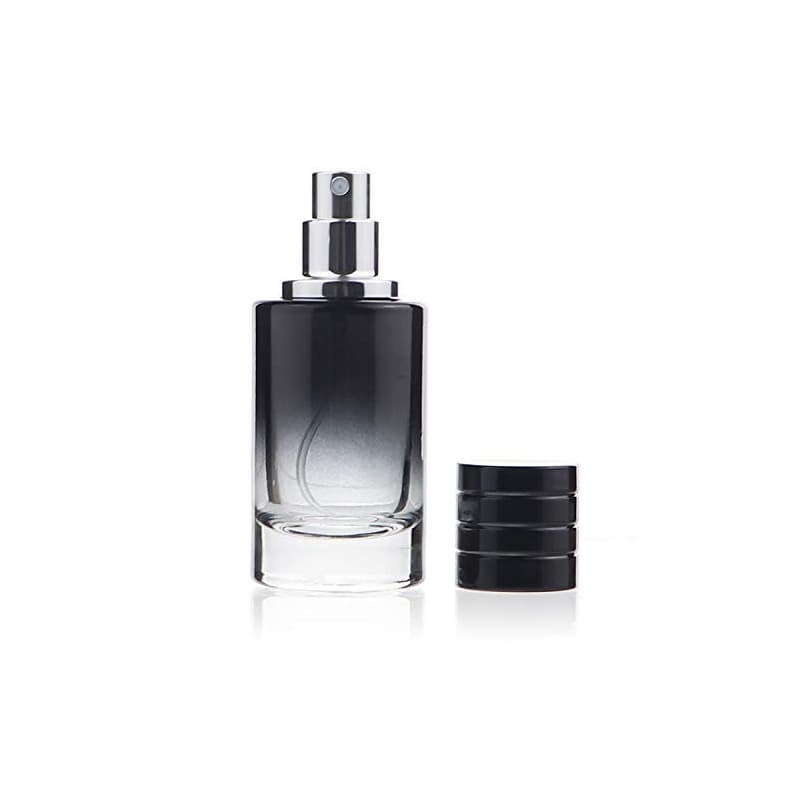 Flacon de parfum en verre noir 100 ml avec atomiseur Zénitude Glassworks