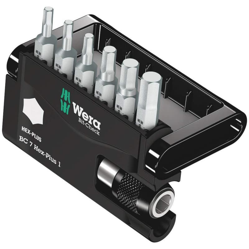 Kit d'embouts Wera Bit-Check Hex-Plus 7 pièces pour vis six pans