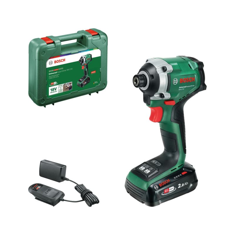 Visseuse à Chocs Sans Fil Bosch UniversalImpactDrive 18V-210 avec Batterie et Chargeur