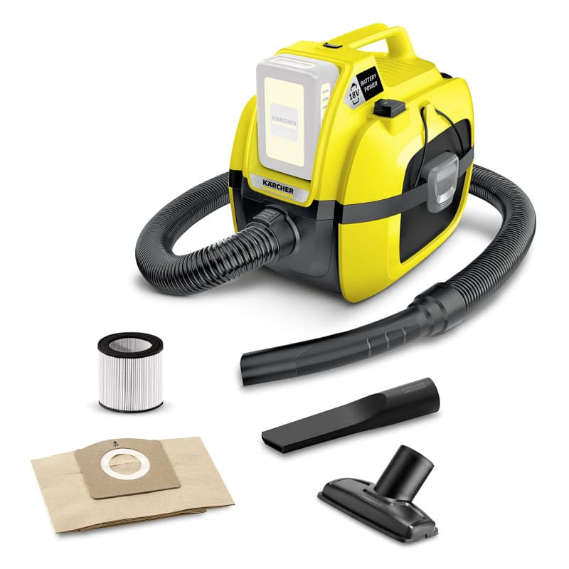 Aspirateur Multifonction Kärcher WD 1 Compact 18 V - Eau et Poussière
