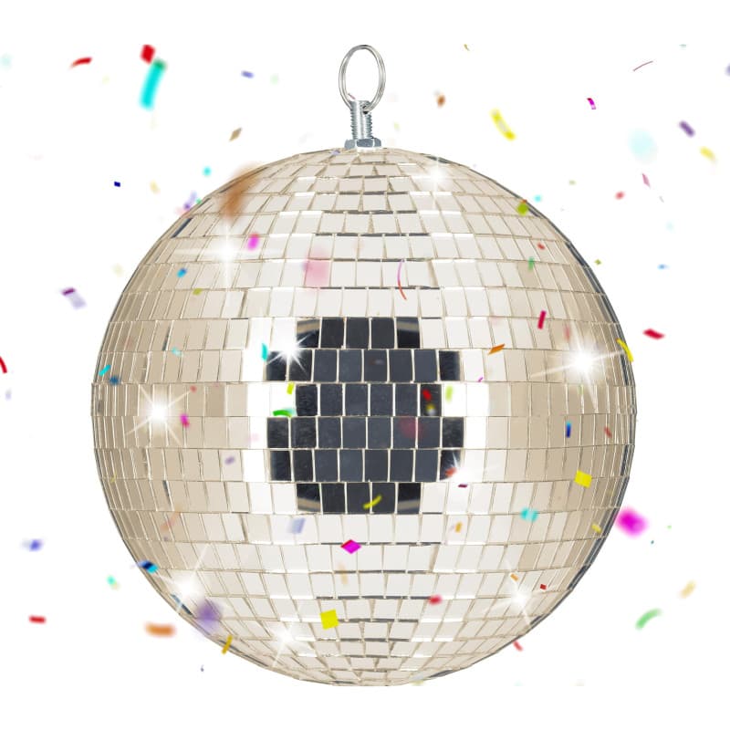Boule Disco Suspendue Relaxdays Ø 20 cm - Ambiance Festive Champagne